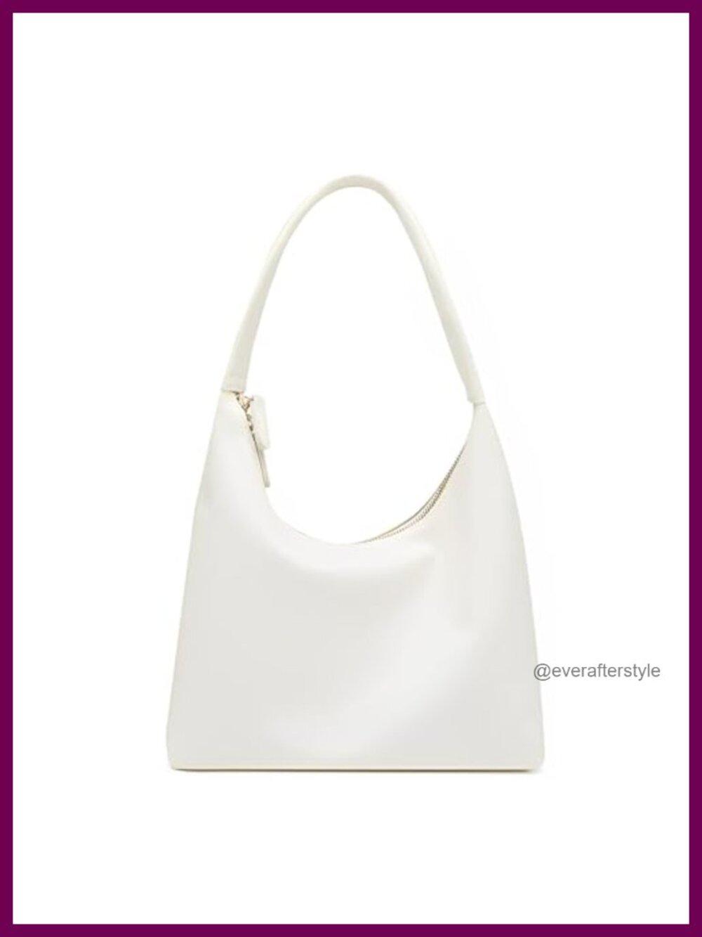 PU Leather Hobo Bag Women's Crescent Shoulder Bag Slouchy Tote Soft Underarm